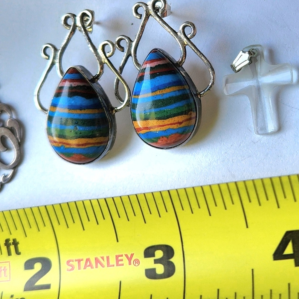 Marked Jay King / Desert Rose Trading Postback Earrings